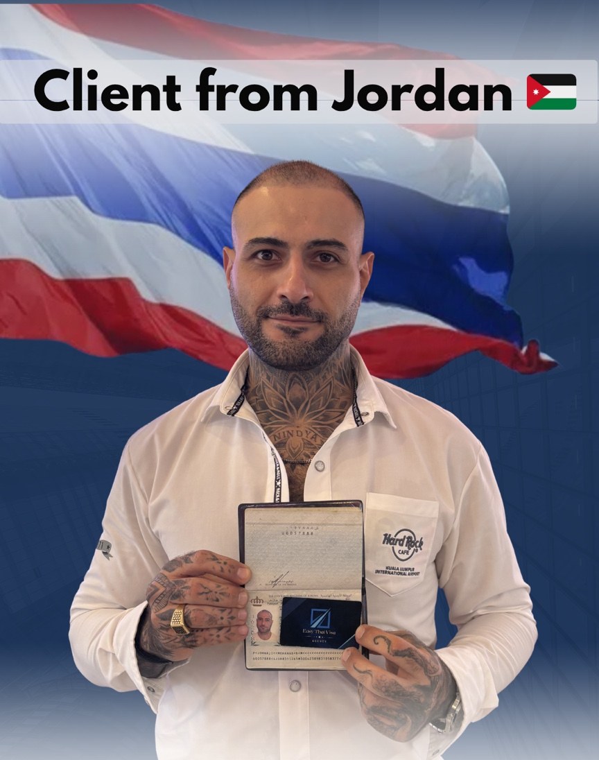 Client from Jordan with approved Muay Thai Visa